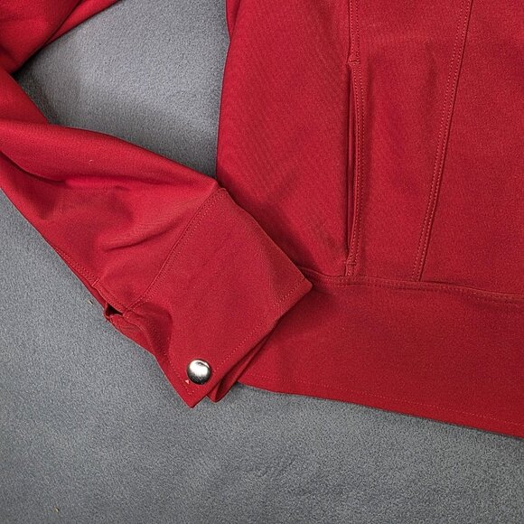 Nike Jacket Womens M Red Dri-Fit Track Full Zip Athletic Training Casual Stretch - Picture 5 of 12
